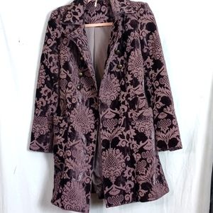 Free People downtown brocade coat size 0